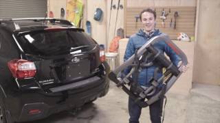 Yakima HalfBack Bike Rack Product Tour [upl. by Adilen]