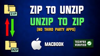 How to Zip and Unzip a File on MacBook  Full Guide [upl. by Kizzee593]