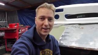 Green Muriatic Acid Rust removal custom front bumper install Datsun 280ZX Turbo part 7 [upl. by Halden]