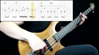 Red Hot Chili Peppers  Under The Bridge Bass Cover Play Along Tabs In Video [upl. by Tyika]