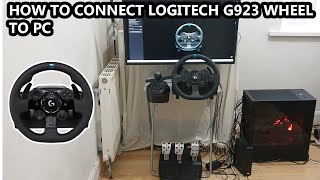 How To Setup Logitech G923 Steering Wheel On PC [upl. by Ahsirtak]