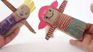 For Kids Make your own Paper Tube Puppets [upl. by Tallbot695]