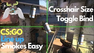 CSGO  Crosshair Size Toggle Bind  Line Up Smokes Easy [upl. by Aroda]