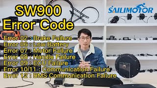 Ebike Display SW900 Error Code Troubleshooting [upl. by Agamemnon]