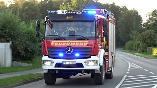 Lagerhallenbrand  schwerer Verkehrsunfall Einsatzfahrten Feuerwehr ehmaliges Amt Weddingstedt [upl. by Sammons41]