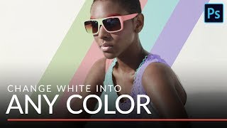 Change White Into ANY COLOR in Photoshop [upl. by Leyameg]