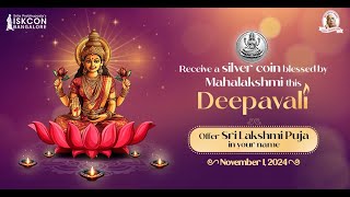 This Deepavali offer Sri Lakshmi Puja I ISKCON Bangalore [upl. by Chariot765]