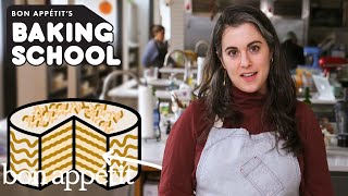 Claire Teaches You Cake Filling Lesson 2  Baking School  Bon Appétit [upl. by Coonan]