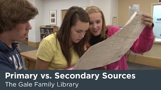 Primary vs Secondary Sources [upl. by Airt]