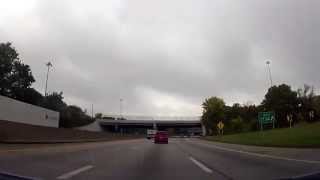 Driving on The Innerbelt I90 through Cleveland OH [upl. by Etteve]