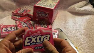 Extra Classic Bubble Sugarfree Gum REVIEW [upl. by Malanie]