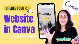 How to Create a WEBSITE in Canva for FREE [upl. by Nerad850]