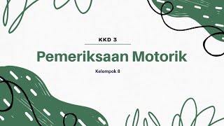 Pemeriksaan Motorik Oleh Mahasiswa Kedokteran Universitas Cenderawasih Kelompok 8 KKD III [upl. by Kluge]