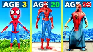 Surviving 99 YEARS As SPIDERMAN In GTA 5 [upl. by Egiarc]