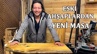 Eski Ahşaplardan Yeni Masa Yaptım [upl. by Rikahs]