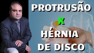 Diferença entre PROTRUSÃO e HÉRNIA DE DISCO [upl. by Ztnahc]