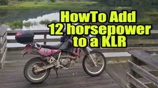 Add horsepower to KLR 650 [upl. by Roobbie180]