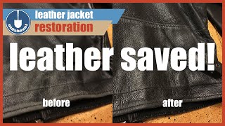 Leather Jacket Restoration  Jack Reacher Thrift Store Find [upl. by Sarene]