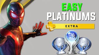 7 EASY Platinums On PlayStation Plus Extra [upl. by Areikahs]