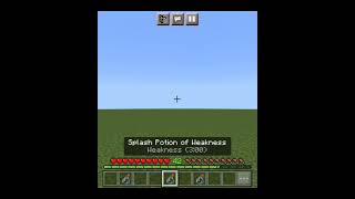 HOW TO MAKE SPLASH POTION OF WEAKNESS IN MINECRAFT BEDROCK 120 minecraft bedrock gaming [upl. by Samuella119]