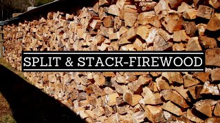 The Best Way To Split And Stack Firewood A Beginners Guide [upl. by Harriot]