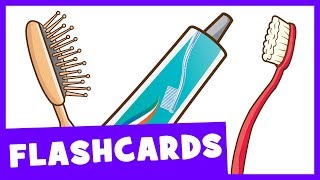 Learn Bathroom Items  Talking Flashcards [upl. by Nevs439]