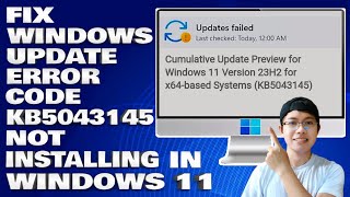 How To Fix Windows Update Error Code KB5043145 Not Installing in Windows 11 Solution [upl. by Nyrol]