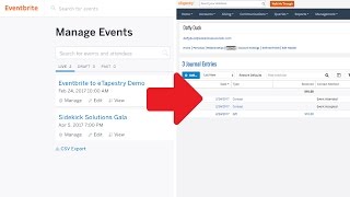 Demo eTapestry Eventbrite Integration [upl. by Vial]