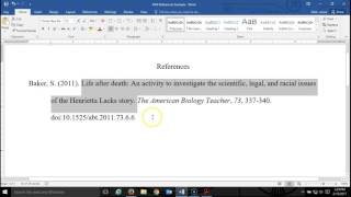 How to Cite an Article in APA Style Format Quick Demo [upl. by Alolomo]