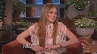 Lindsay Lohan interview Lindsay opens up to Ellen DeGeneres about rehab [upl. by Ghiselin886]