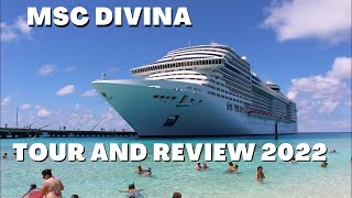 New Tour❗ MSC Divina Cruise Ship Tour amp Review 2022 [upl. by Htnamas529]