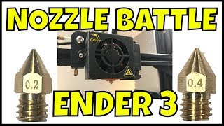 Creality Ender 3  3D Print Fine Detail Using Smaller Nozzle [upl. by Stephens]