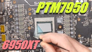 Installing a PTM7950 Thermal Pad on a 6950XT [upl. by Olegna784]