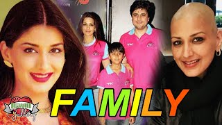 Sonali Bendre Family With Parents Husband Son Sister amp Biography [upl. by Isherwood181]