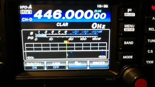 Test C4FM Yaesu FT991a band PMR [upl. by Felton]