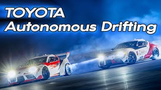 Toyota Autonomous Drifting – Toyota’s Autonomous Tandem Drift Tech [upl. by Nosimaj81]