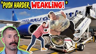 Fat Activist FREAKS Out Airport Staff CANT PUSH Her Wheelchair [upl. by Quarta]