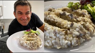 Pilaf CU CIUPERCI SI CARNE DE VITA😇 Risotto cu ciuperci si parmezan [upl. by Favrot49]