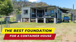 Best Foundation for Shipping Container House [upl. by Ettebab]