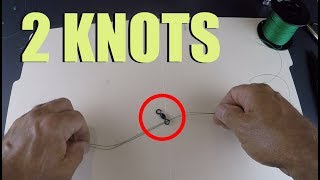 2 Knots I Use Tying Swivel to Braid Fishing Line Beginner [upl. by Brey376]