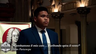 Kyle Tingzon sings “Combattono il mio coreFuribondo spira il vento” from from Partenope [upl. by Mapel]