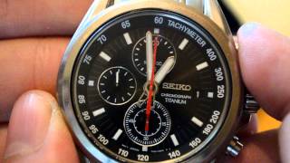 Unboxing Seiko Titanium Chronograph [upl. by Yenitsed]