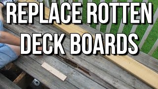 Replace Rotten Deck Boards Yourself [upl. by Noellyn831]