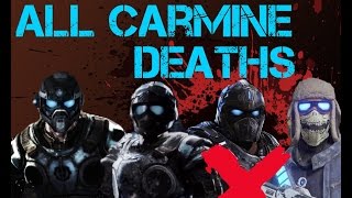 Gears Of War  ALL CARMINE DEATHS [upl. by Ahrens205]