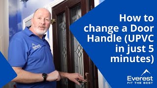 How to Change a Door Handle uPVC door in just 5 mins [upl. by Haeckel]