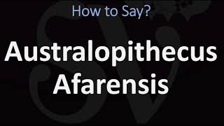 How to Pronounce Australopithecus Afarensis CORRECTLY [upl. by Mitchell]