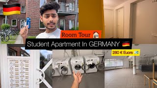 STUDENT APARTMENTS IN GERMANY🇩🇪  280 euros  Room Tour 🏠 [upl. by Schiro]