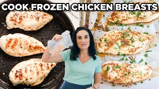 How to Cook Frozen Chicken Breasts Safely  Stove amp Oven Methods [upl. by Gnort876]