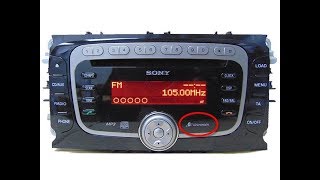 Ford Sony Mp3 6CD Changer How it works after it has been repaired [upl. by Anilam]