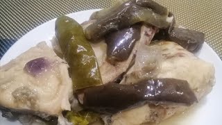 Paksiw na isda with talong  Paksiw na Isda Recipe  filipino recipe  Inunonan Bisaya  shorts [upl. by Naujed]